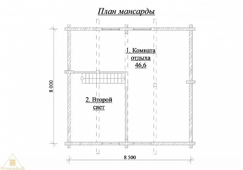 Объект №10Д: домокомплект дома из бруса с баней, бильярдной и верандой 4