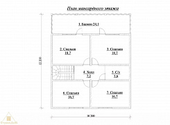 Объект 49Д: домокомплект двухэтажного дома с террасой, крыльцом и балконом 3