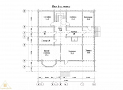 Двухэтажный дом из бруса 192х145 с террасой и балконом 2